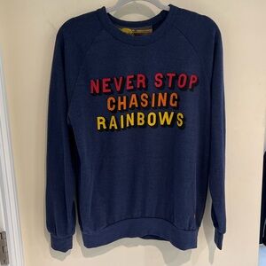 NWOT Aviator Nation Never Stop Chasing Rainbows Crewneck